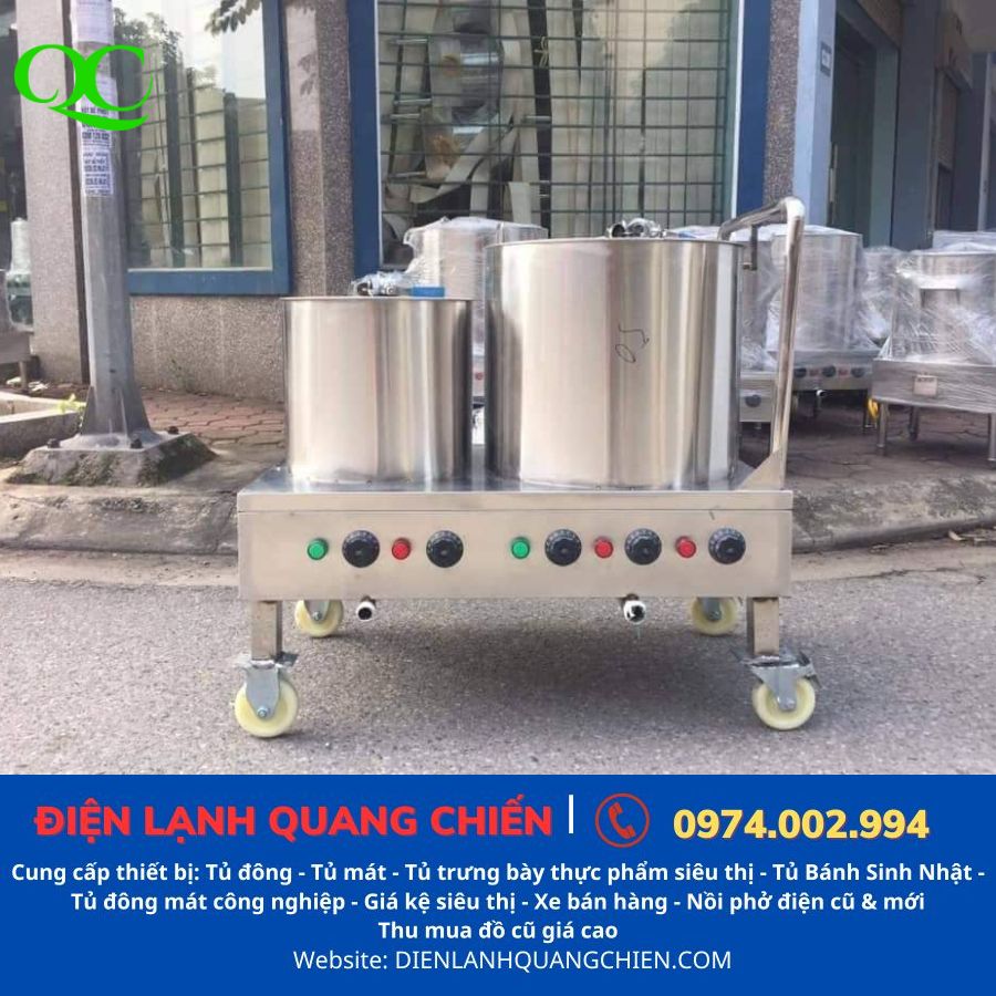 Đặc điểm của nồi nấu nước phở tại xưởng sản xuất Quang Chiến