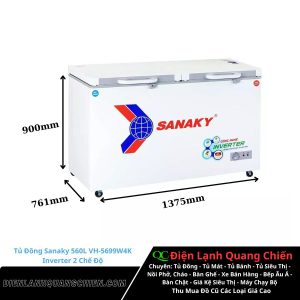 tu dong sanaky 560l vh 5699w4k inverter