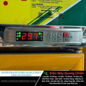 Cài Đặt Đồng Hồ Tủ Mát Carrier