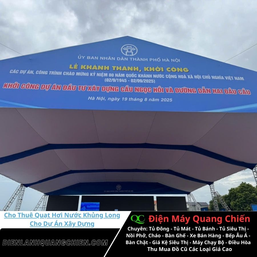 Cho Thuê Quạt Hơi Nước Khủng Long