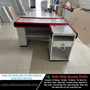 Quầy Thu Ngân Siêu Thị Dài 1m50 Cũ 1