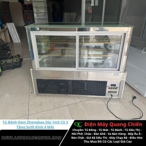 Tủ Bánh Kem Zhongbao Dài 1m5 Cũ 2