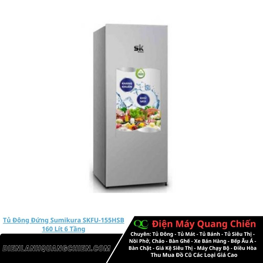 Tủ Đông Đứng Sumikura SKFU-155HSB Tủ Đông Đứng Sumikura SKFU-155HSB