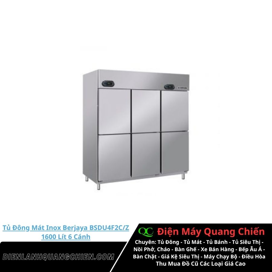 Tủ Đông Mát Inox Berjaya BSDU4F2C/Z Tủ Đông Mát Inox Berjaya BSDU4F2C/Z